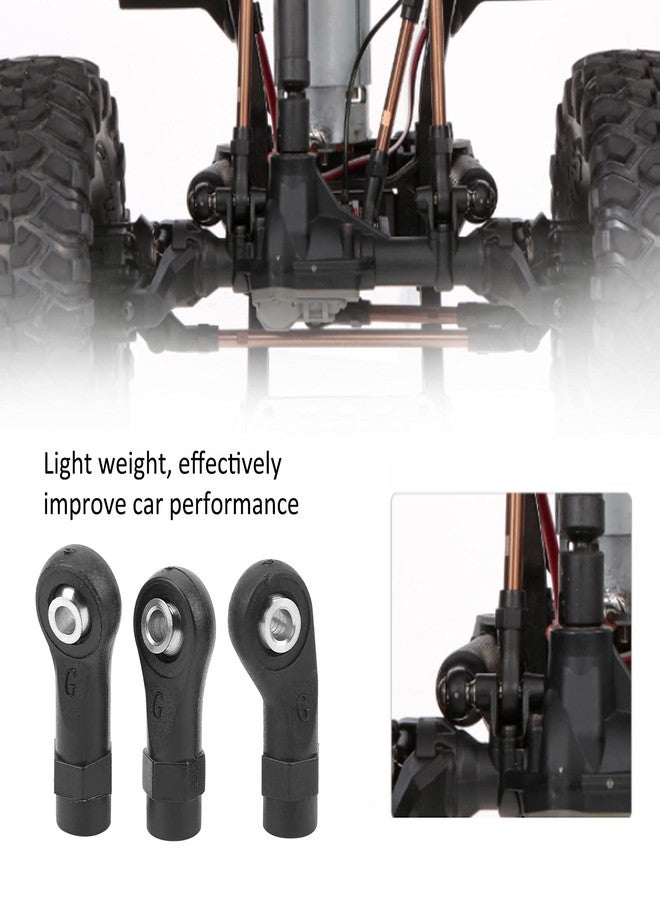 Luatoxry Link Linkage Rod End, 30Pcs RC Tie Rod End, 0.3in Diameter RC Steering Link Rod with 0.1in Ball Hole, End Ball Joint Head Set Compatible with Traxxas 1/10 RC Car, Black - Image 4
